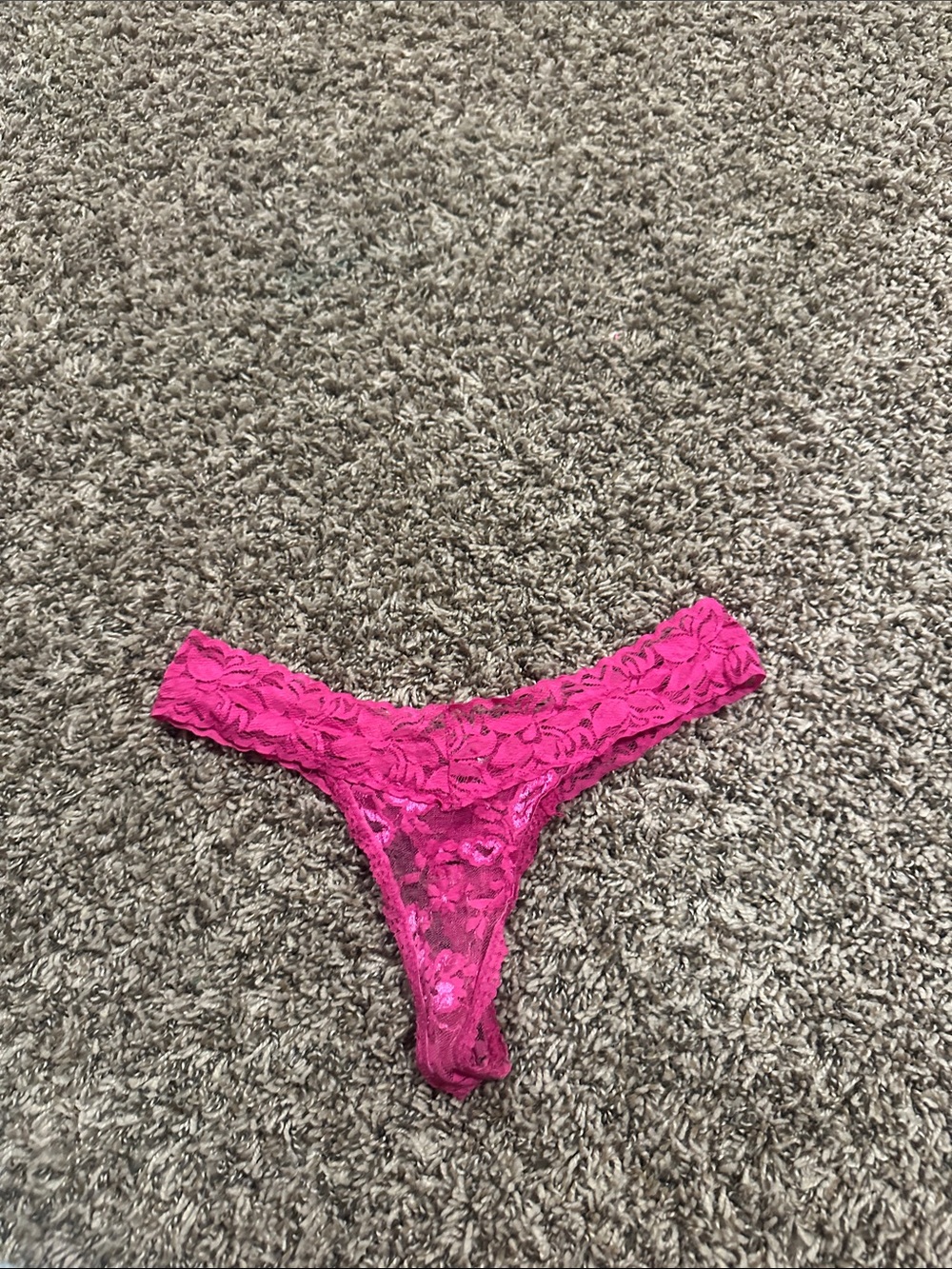 Native Intimates Hot Pink Lace Thong